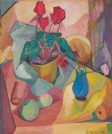 Sample artwork by Else Hertzer (1884 - 1978), known for painting - View similar artists and auction records