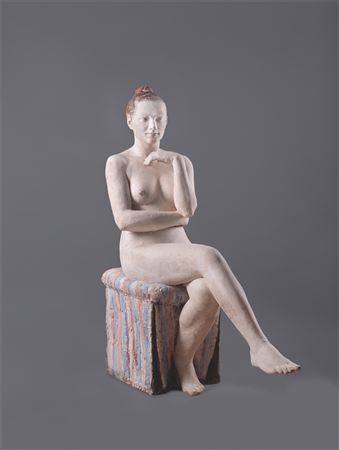 Seated nude. 1997 by Robert Metzkes - Auction record, sale price, and art valuation. Compare with similar artists and explore comparable artworks.