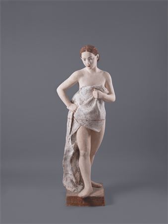 Standing nude with cloth. 2003 by Robert Metzkes - Auction record, sale price, and art valuation. Compare with similar artists and explore comparable artworks.