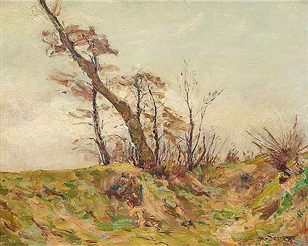 Autumn landscape. by Matthias Derix - Auction record, sale price, and art valuation. Compare with similar artists and explore comparable artworks.