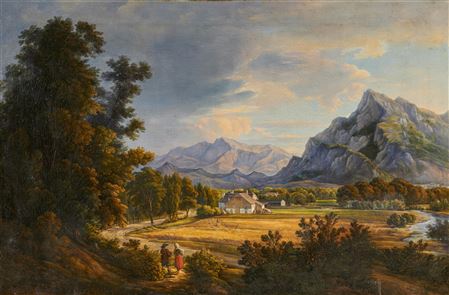 The Hoher Göll and the Untersberg near Salzburg