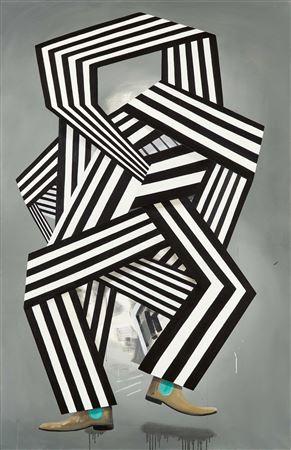 Striped fool by Henriette Grahnert - Auction record, sale price, and art valuation. Compare with similar artists and explore comparable artworks.