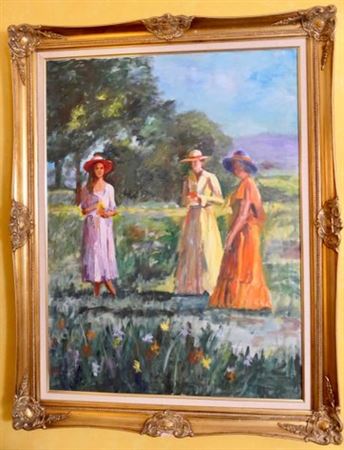 Three Women in a Field