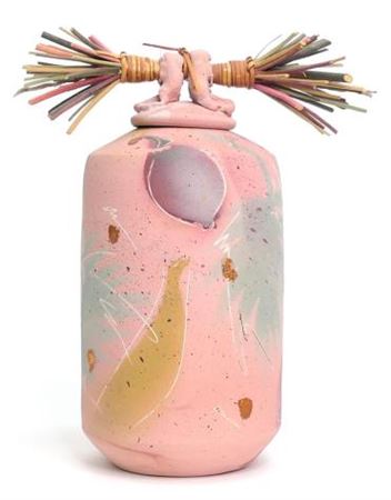 Tall Pastel Jar