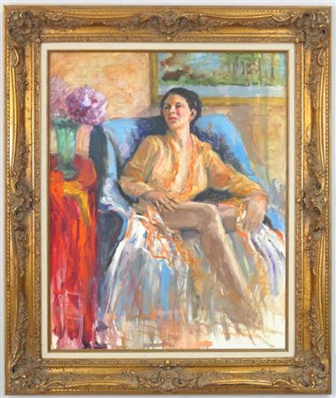 Woman in Orange Robe