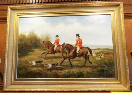 Two Men Riding Horses