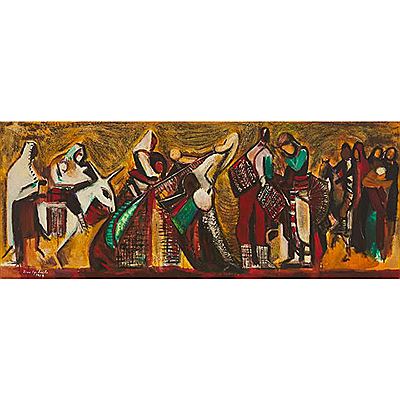 STREET SCENE by Eren Eyuboglu - Auction record, sale price, and art valuation. Compare with similar artists and explore comparable artworks.
