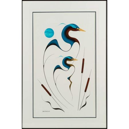 UNTITLED (HERONS AND BULLRUSHES) by Isaac Bignell - Auction record, sale price, and art valuation. Compare with similar artists and explore comparable artworks.