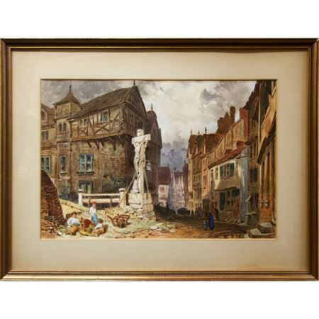 BERNCASTLE ON THE MOSELLE by Daniel Fowler - Auction record, sale price, and art valuation. Compare with similar artists and explore comparable artworks.