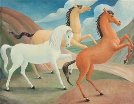 Horses by A Lois White - Auction record, sale price, and art valuation. Compare with similar artists and explore comparable artworks.