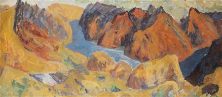 Sample artwork by Sir Mountford Tosswill Woollaston (1910 - 1998), known for painting - View similar artists and auction records