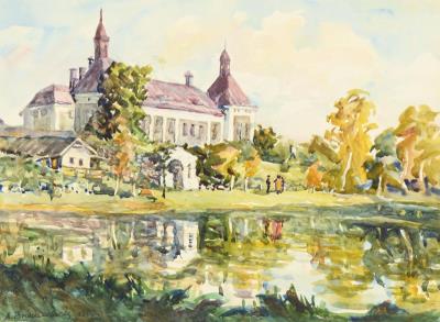 Sunny Landscape with Castle