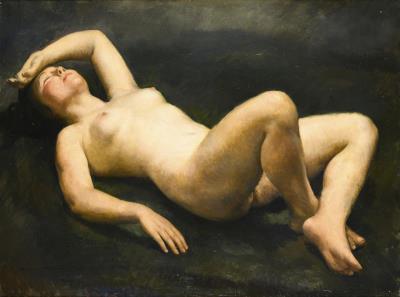 Recumbent female nude
