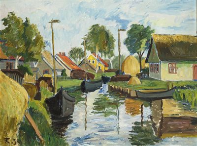 Fishing Village Loye at the Curonian Lagoon