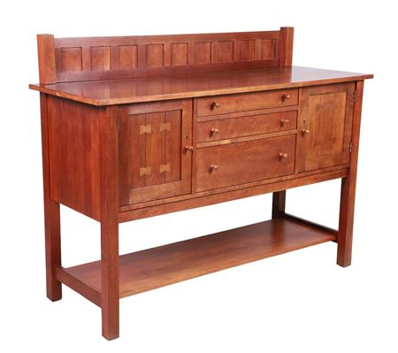 STICKLEY MISSION STYLE CHERRY SIDEBOARD