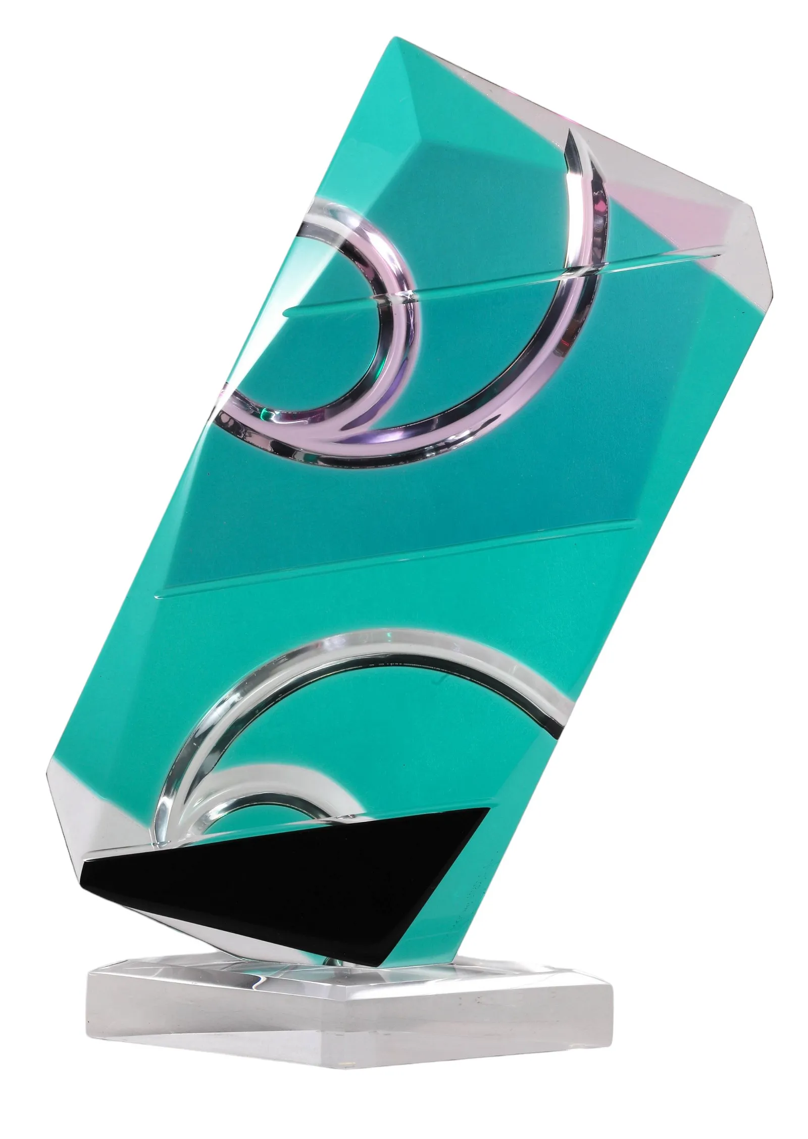 LUCITE GEOMETRIC SCULPTURE