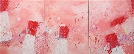 "WAITERS" ABSTRACT TRIPTYCH