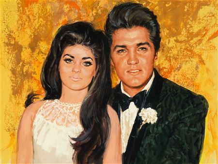 Illustration "Elvis & Priscilla"