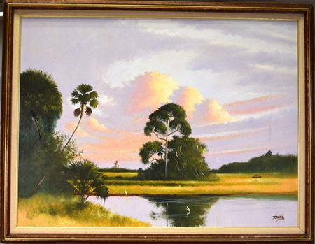 FLORIDA HIGHWAYMEN MARSH PAINTING