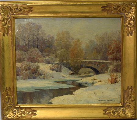 Winter Landscape with Bridge