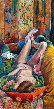 NUDE WITH SCREEN