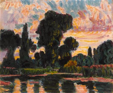 LE LOING AT SUNDOWN