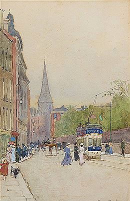 Nassau Street, From oustide the Kildare Street Club, Dublin
