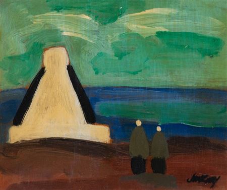 FIGURES AND COTTAGE