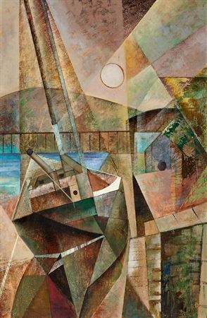 SHIPS IN DRY DOCK by Dennis Henry Osborne - Auction record, sale price, and art valuation. Compare with similar artists and explore comparable artworks.