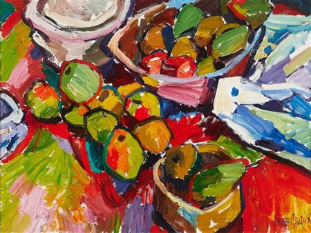 STILL LIFE WITH FRUIT, 1990