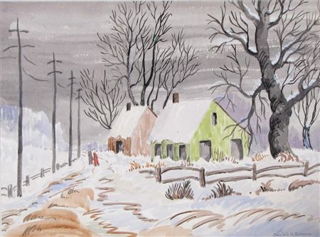 Winter Scene, Figures