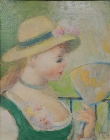 Portrait, Girl with Fan