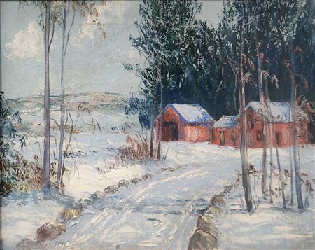 Winter Landscape, Bldgs