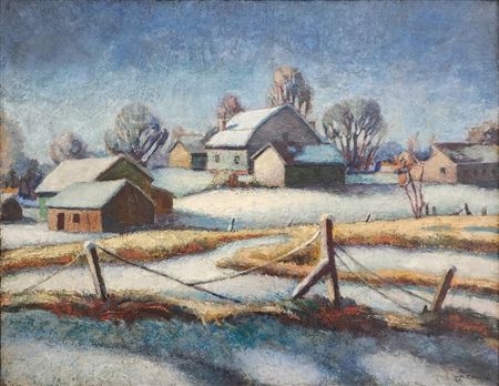 Winter Farm Scene