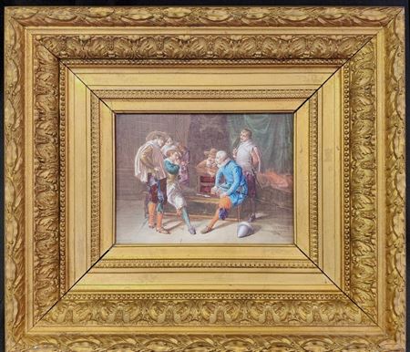 Hand-Painted Porcelain Plaque