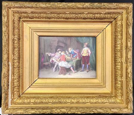 Hand-Painted Porcelain Plaque