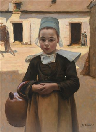 La Petite Laitière Bretonne by Maurice Grun - Auction record, sale price, and art valuation. Compare with similar artists and explore comparable artworks.