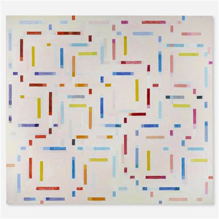 Sample artwork by Michael Loew (1907 - 1985), known for abstract easel painting, illustration, wpa murals, teaching - View similar artists and auction records