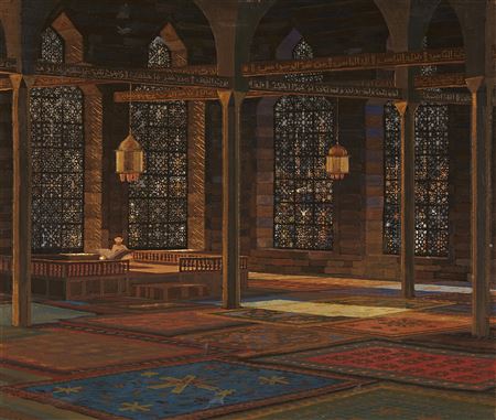 "Inneres einer Moschee"