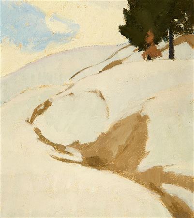"Verschneiter Berghang" by Franz Jakob Elmiger - Auction record, sale price, and art valuation. Compare with similar artists and explore comparable artworks.