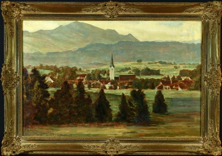 " Blick auf Fischen im Allgäu "