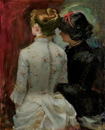 Sample artwork by Leon Wyczolkowski (1852 - 1936), known for landscape, portrait, genre scene and floral still life painting, graphic arts, engraving - View similar artists and auction records