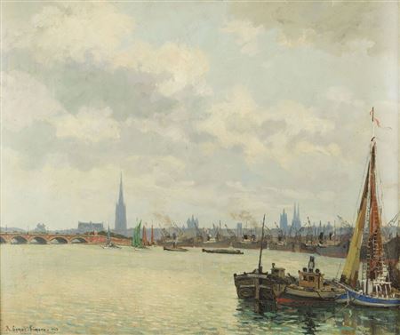 Port of Bordeaux by Ricardo Gomez-Gimeno - Auction record, sale price, and art valuation. Compare with similar artists and explore comparable artworks.