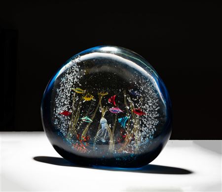 Aquarium Sculpture by Elio Raffaeli - Auction record, sale price, and art valuation. Compare with similar artists and explore comparable artworks.