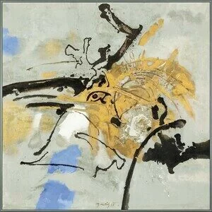 Fight of gold and black by Miroslav Netik - Auction record, sale price, and art valuation. Compare with similar artists and explore comparable artworks.