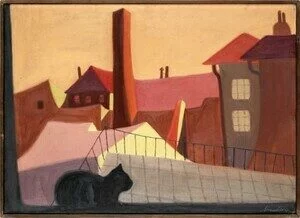 Cat on the roof by Antonin Michalcik - Auction record, sale price, and art valuation. Compare with similar artists and explore comparable artworks.