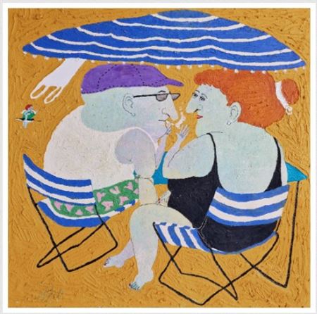 Le couple à la plage by Elisabeth Sabala - Auction record, sale price, and art valuation. Compare with similar artists and explore comparable artworks.