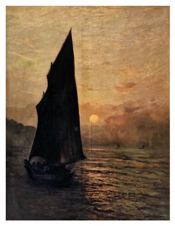 Sailboat at sunset