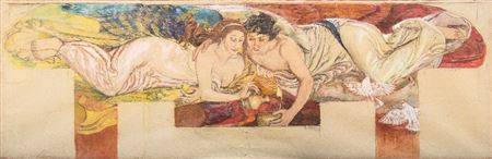 Study for mosaic frieze by Giulio Bargellini - Auction record, sale price, and art valuation. Compare with similar artists and explore comparable artworks.