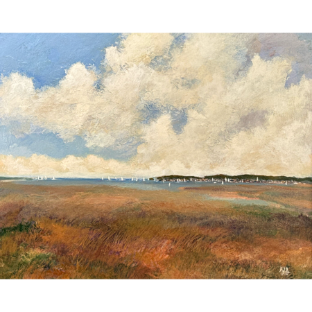 Landscape harbor scene